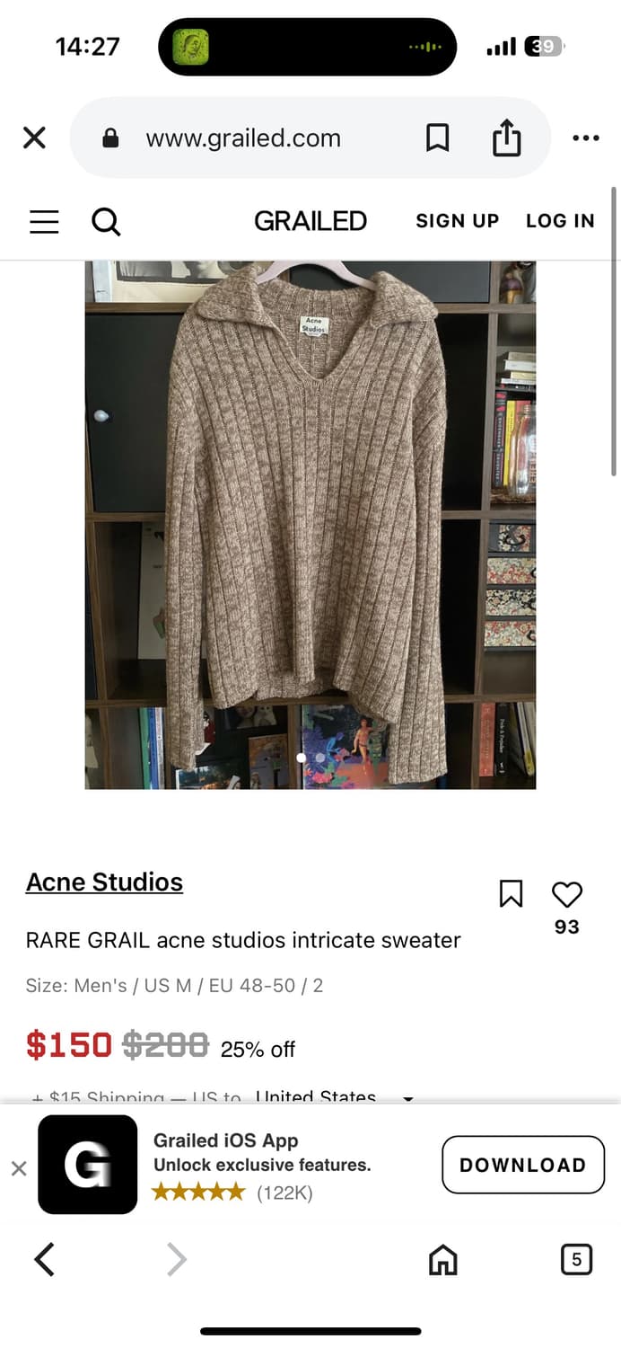 Acne studio intricate sweater 상품이미지2