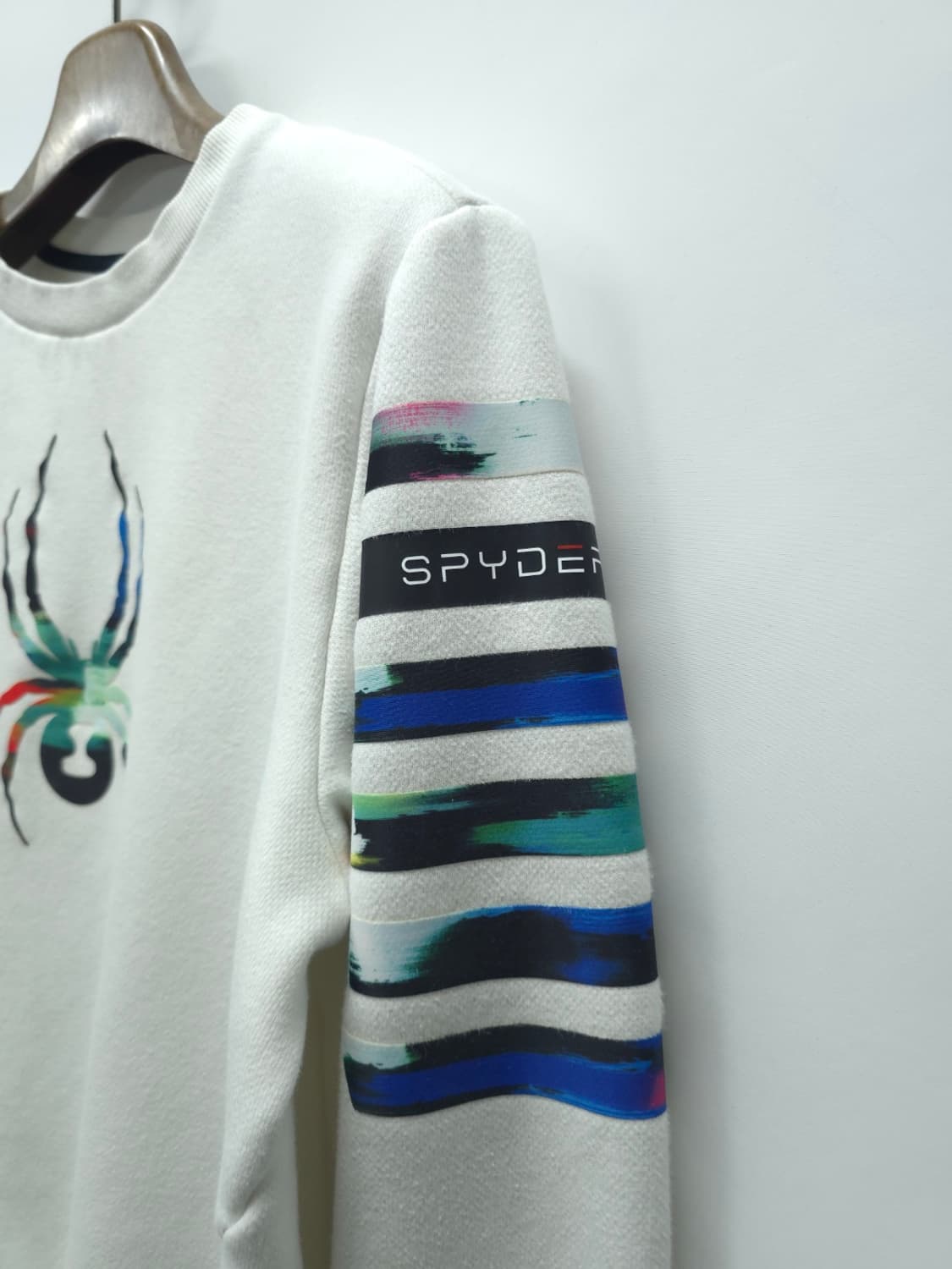 스파이더 멀티 컬러 그래픽 화이트 맨투맨 (105) 상품이미지4