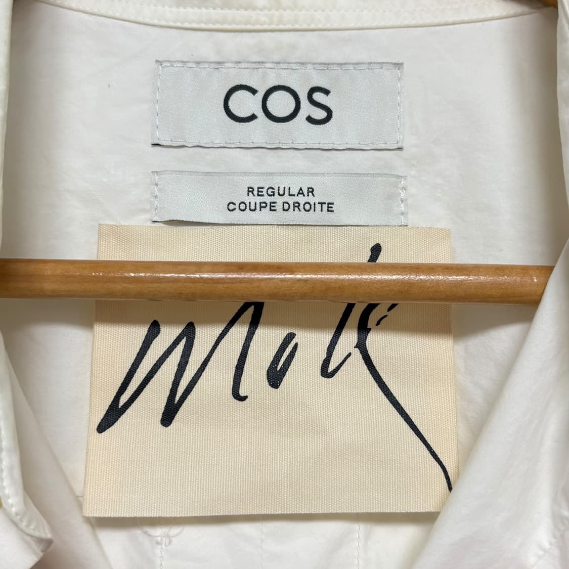 3640 COS 코스 화이트 패턴 롱셔츠 상품이미지5