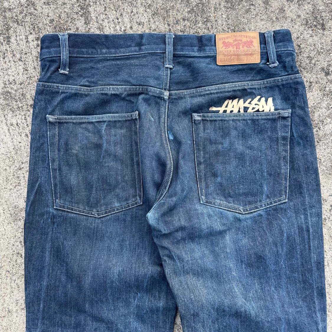 [34] Stussy 스투시 백포켓 로고 데님 팬츠 상품이미지4