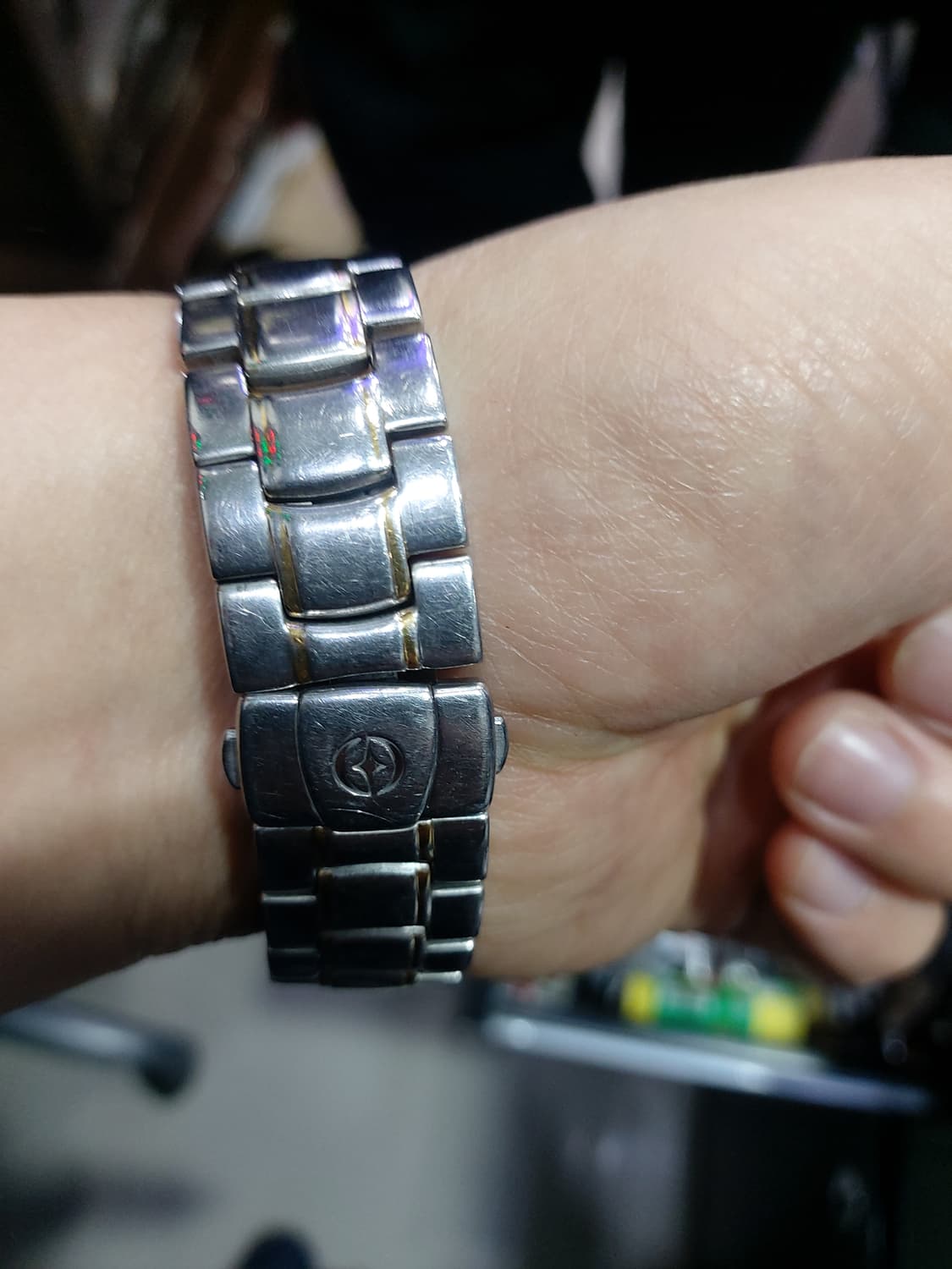 GALAXY Seraph 콤비 남성 시계입니다. 은색과 금색의 조화가 고 상품이미지5