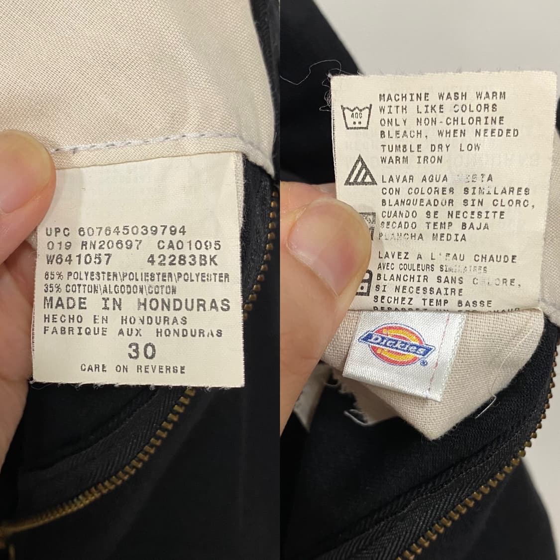 디키즈 버뮤다 워크 치노 반바지 블랙 상품이미지10