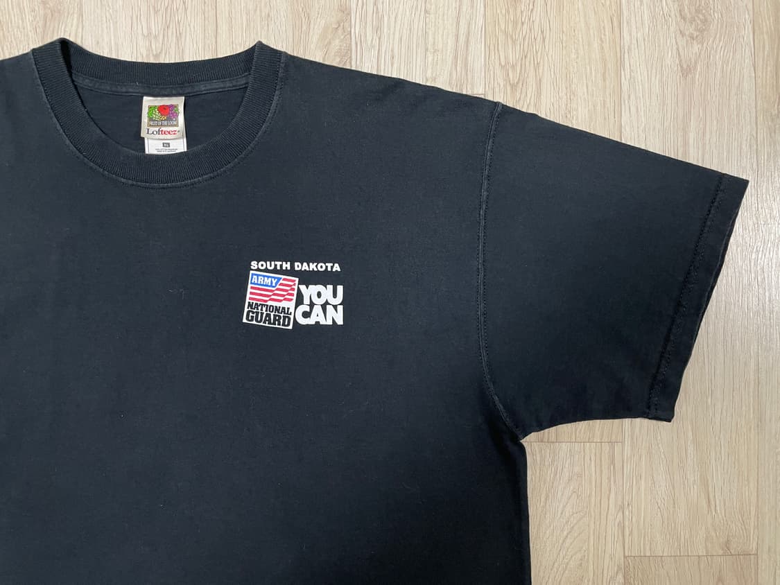 105) 90's 미군 NATIONAL GUARD 성조기 반팔티(RRL) 상품이미지6