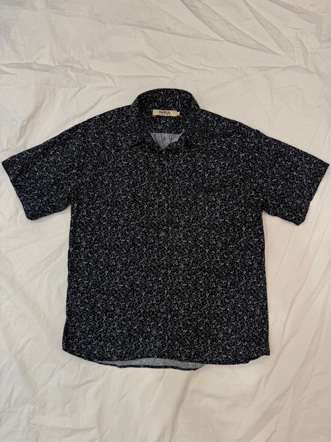 KANSAI JEANS 플라워 패턴 반팔 셔츠 상품이미지3