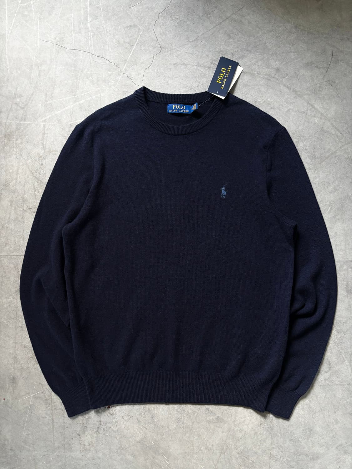 (새상품) Polo 폴로 랄프로렌 네이비 컬러 라운드 니트 상품이미지1