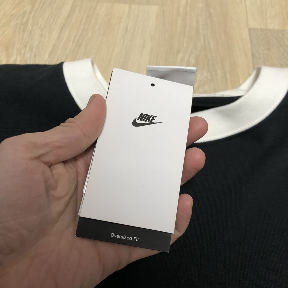 (XL) 새상품 나이키 NIKE 오버 사이즈 풋볼 티셔츠 블랙 상품이미지6