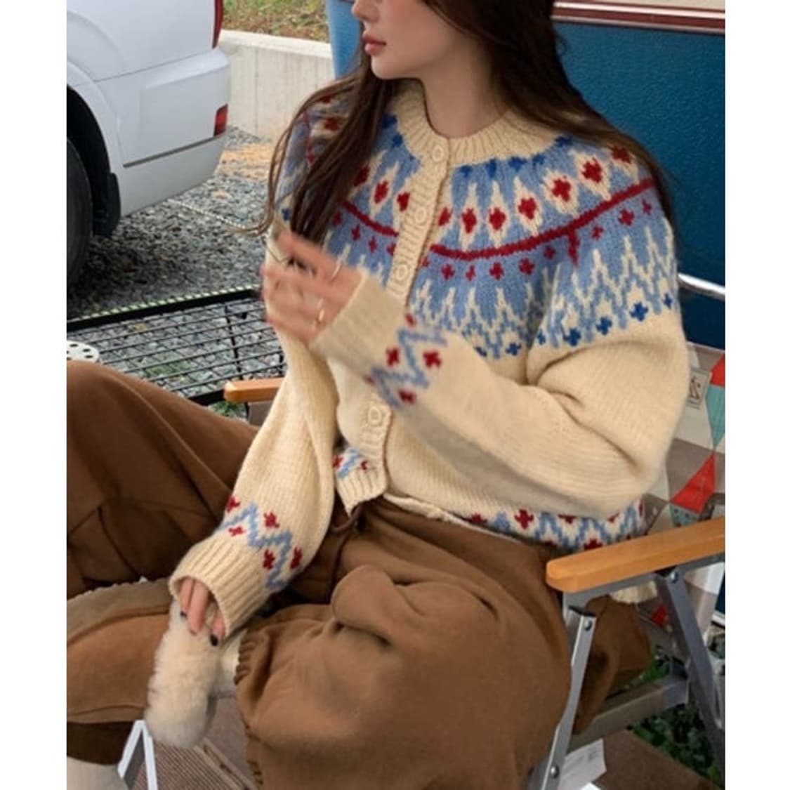 Muni:r Nordic pattern Cardigan 상품이미지3