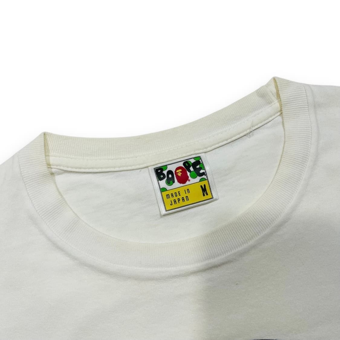 베이프 비지웍스 시리즈 화이트 빈티지 반팔 티셔츠 상품이미지4