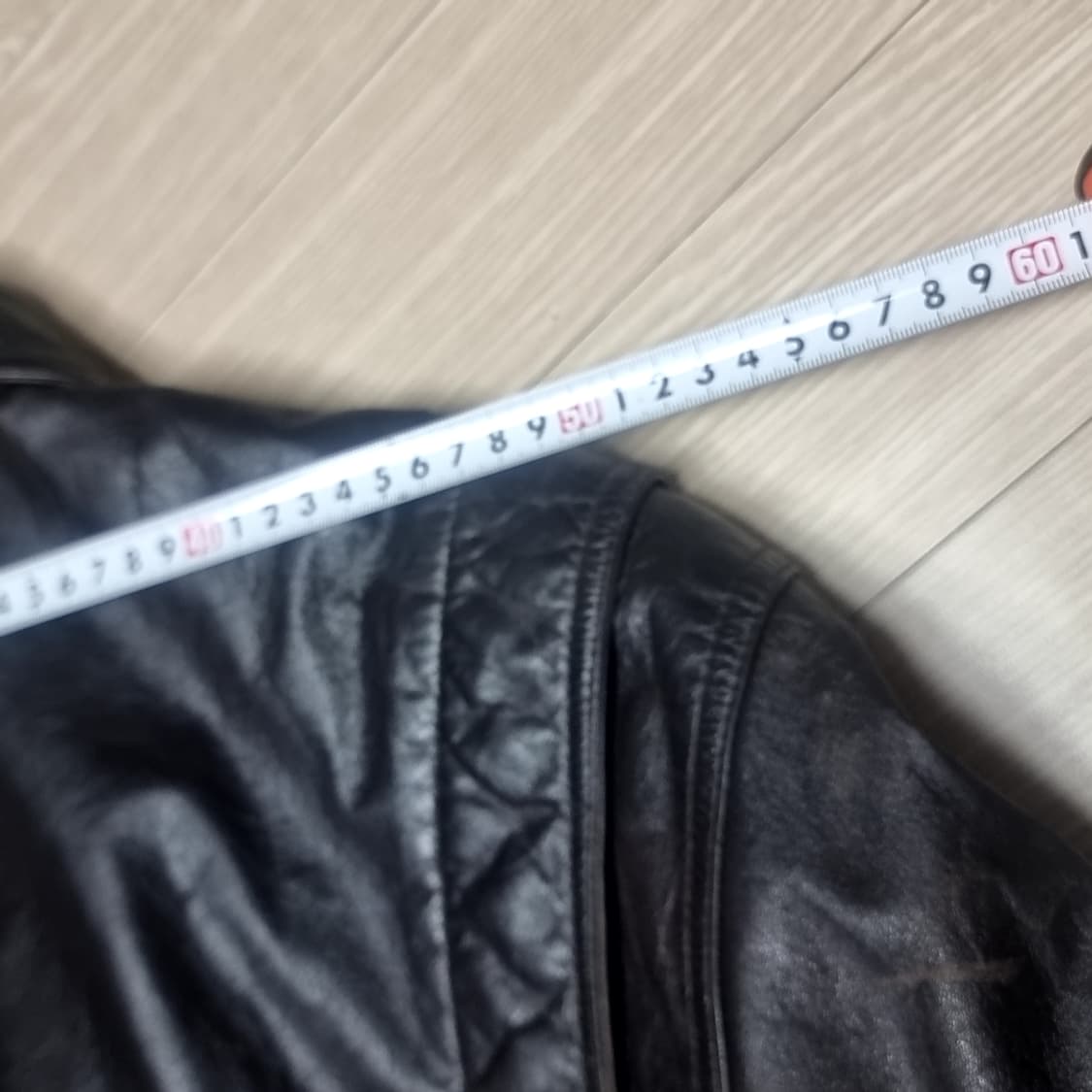 코오로 80-90년대 빈티지 블랙 가죽 자켓(100) 상품이미지7