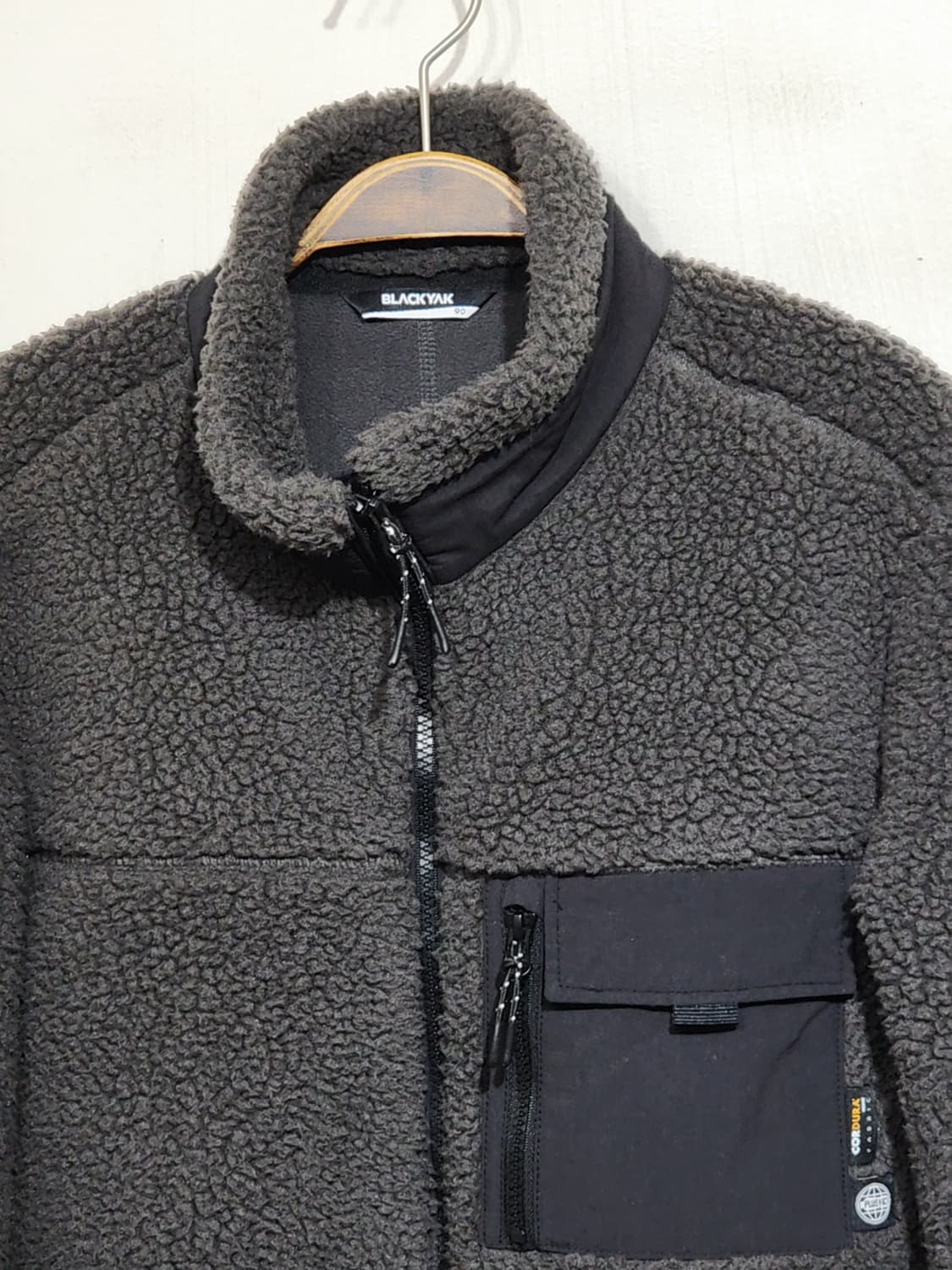 (90) 블랙야크 플리스 점퍼 차콜 뽀글이 후리스 자켓  상품이미지2