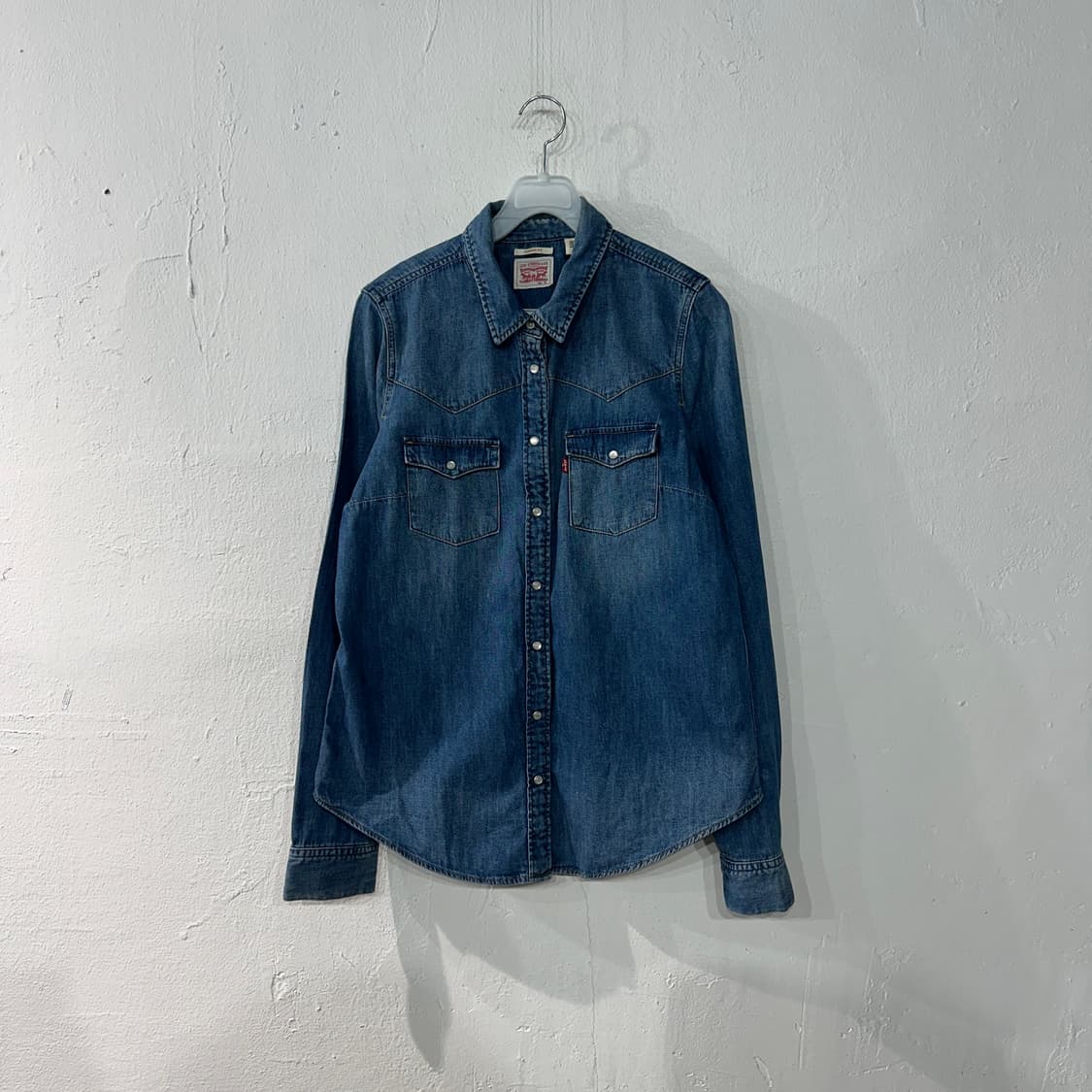 리바이스 웨스턴 데님 청남방 여성M 상품이미지1