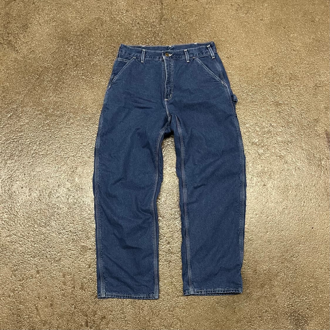 00s Carhartt 플란넬 라인드 데님 카펜터 팬츠 (32“) 상품이미지4