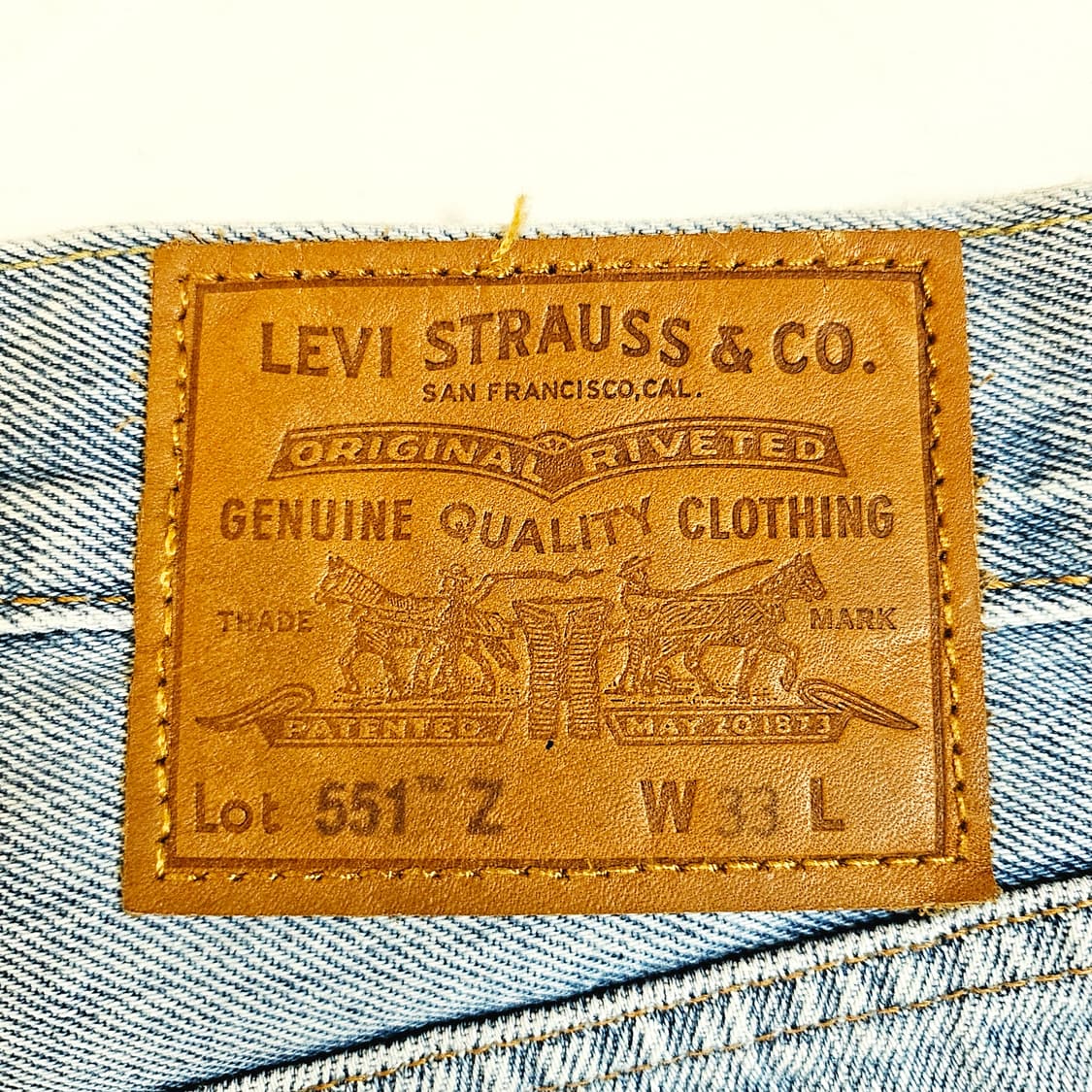 [33][리바이스]551z™빅E 어센틱 스트레이트 크롭 데님 상품이미지9