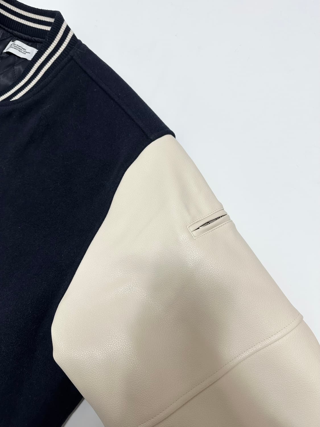 파르티멘토 레더 누빔 바시티 자켓 상품이미지4