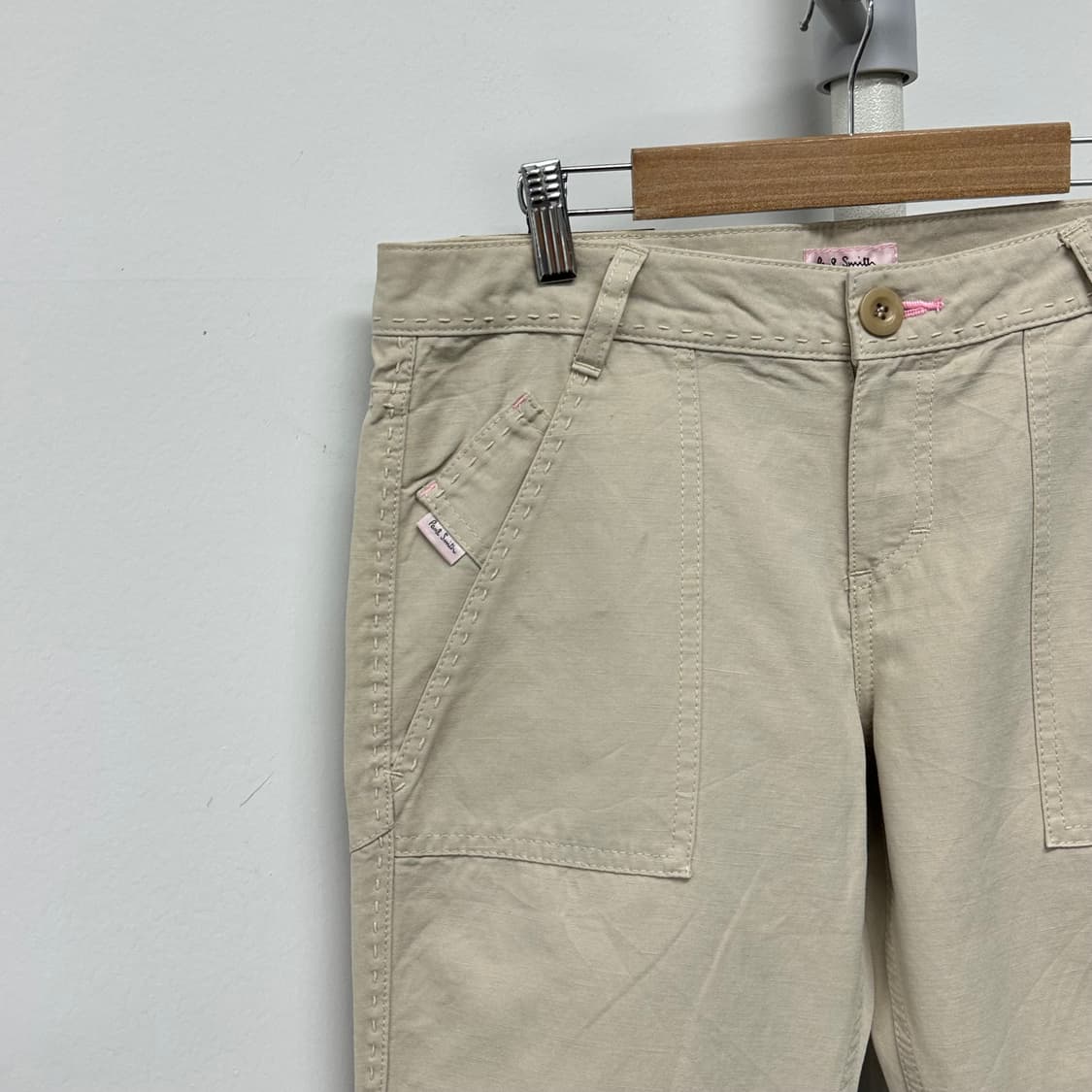 폴스미스 코튼린넨 스티치 로고 팬츠 상품이미지3