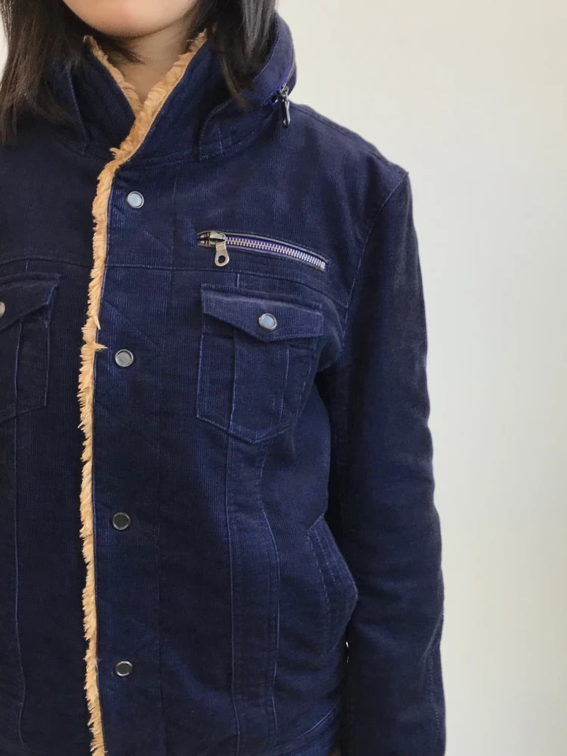 HIDEAWAYS Corduroy Boa Lined Jacket 상품이미지3