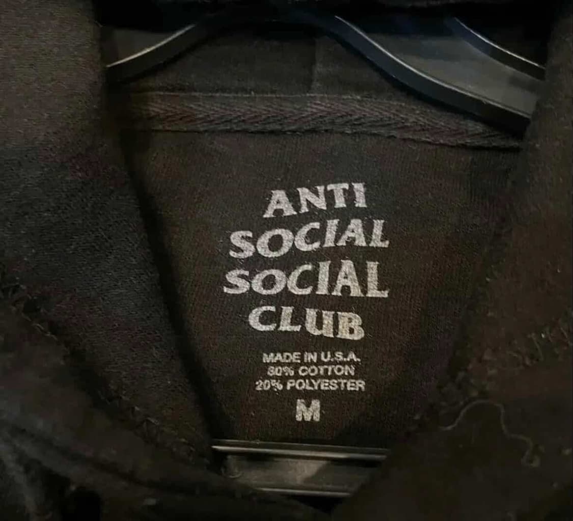 안티소셜클럽 후드티 상품이미지5