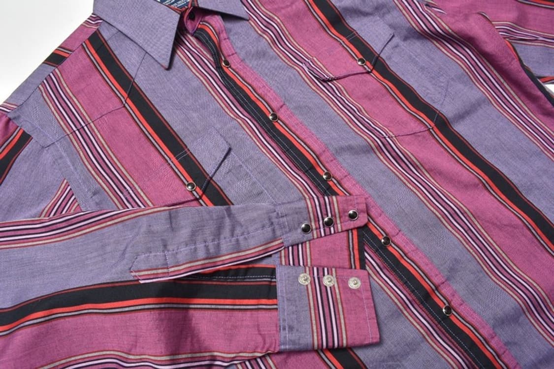 랭글러 USA 웨스턴 스트라이프 셔츠 XL N1315 상품이미지4