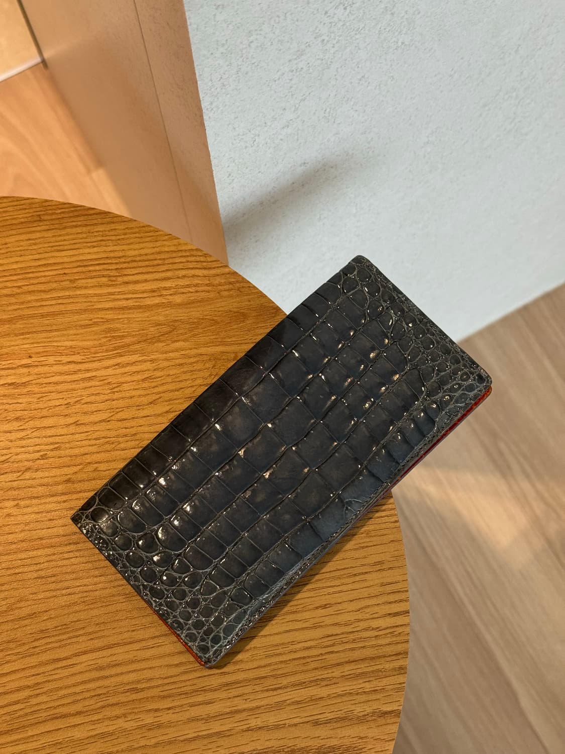 바바로사 투톤 악어가죽 장지갑 상품이미지6