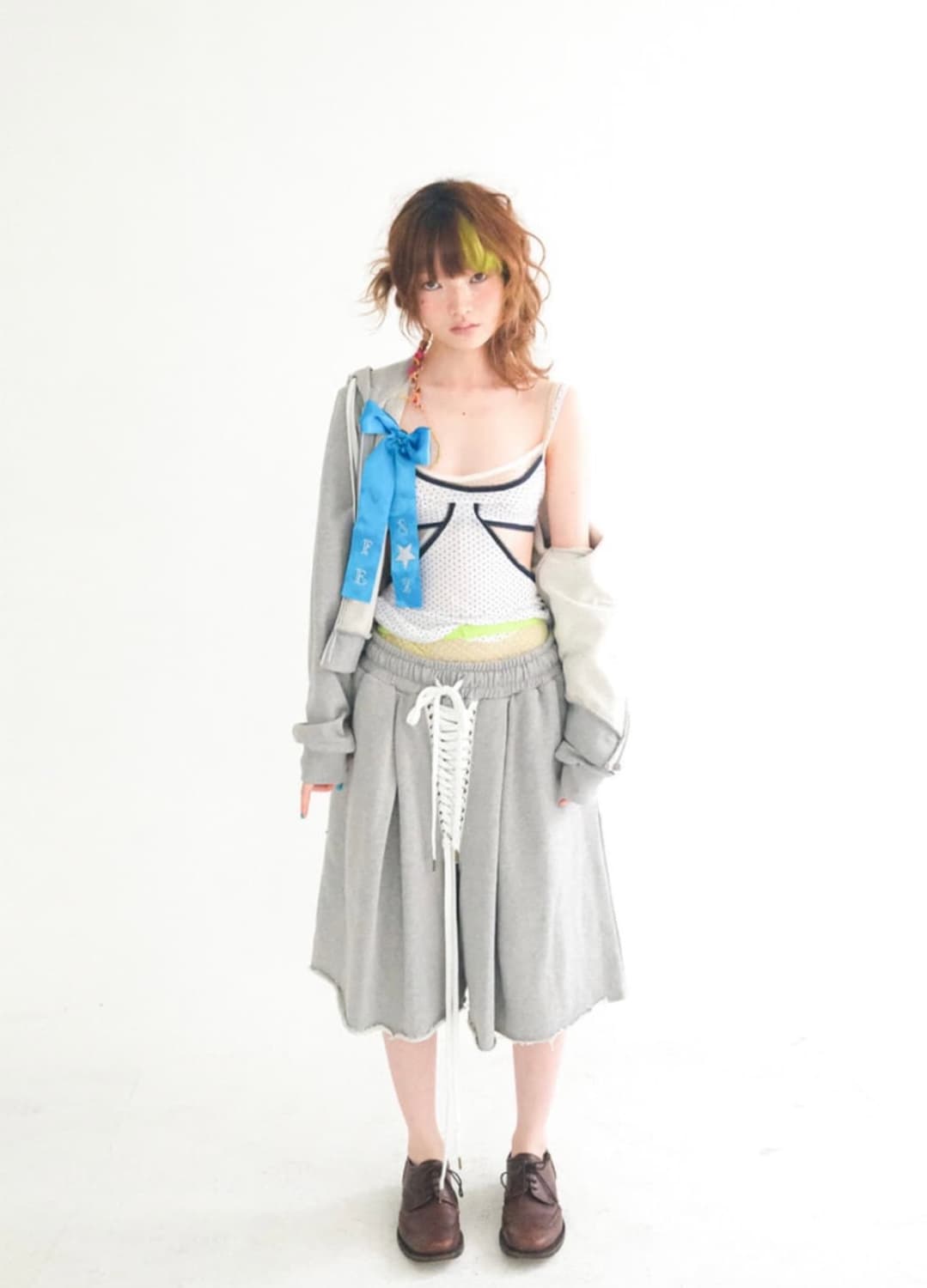 구매글)샵페어리eyelet corset bermuda pants 상품이미지1