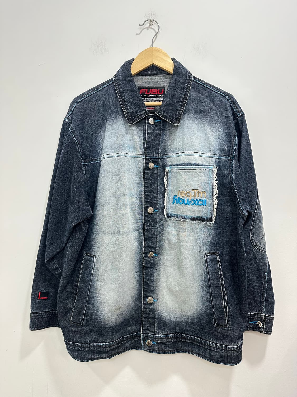 90s fubu 푸부 올드스쿨 데님 자켓 상품이미지2
