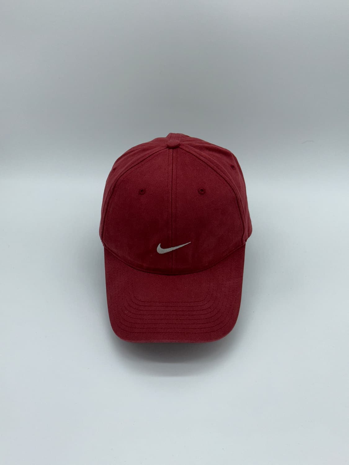 [M-L] 00s 나이키 로고 다크레드 볼캡 모자 빈티지 상품이미지1