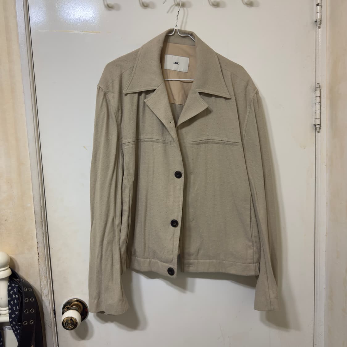 MMIC 커브 블루종 넵 믹스 린넨 자켓 상품이미지1