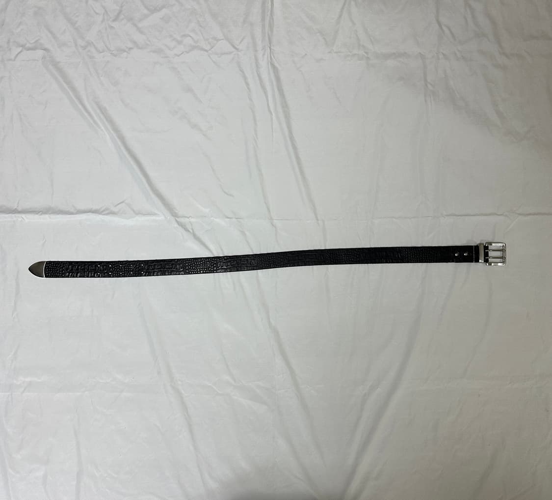 our legacy black croco embossed belt 90 상품이미지5