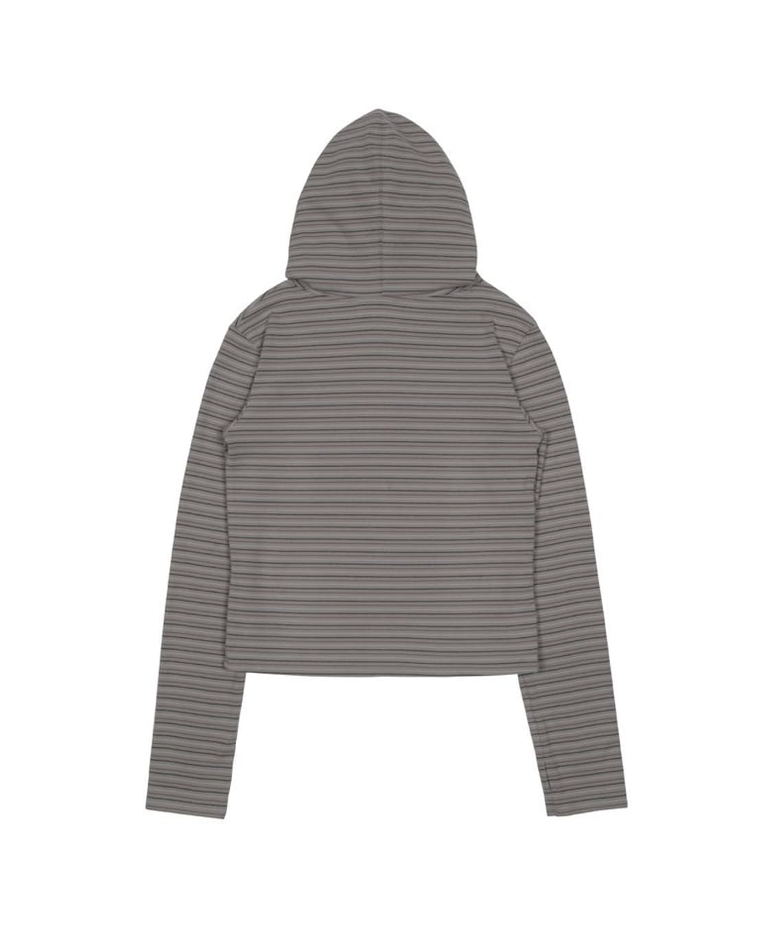 더콜디스트모먼트 TCM 스트라이프 크롭 후디 그레이 상품이미지2