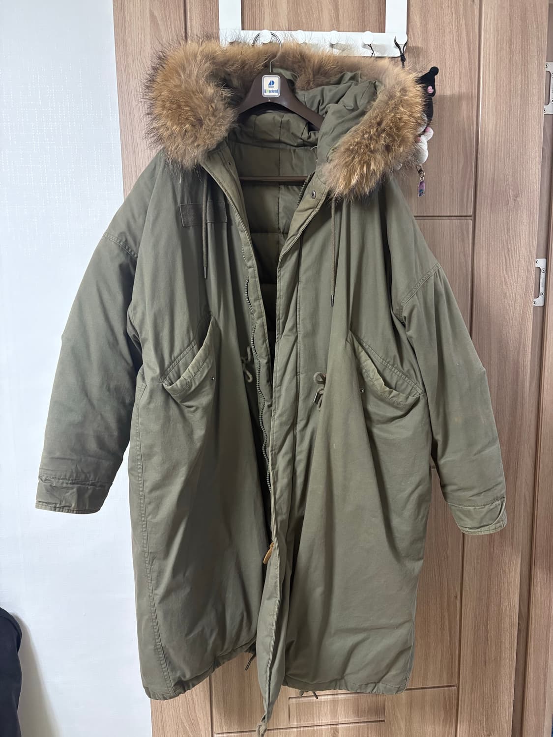 피쉬테일 퍼 파카(라쿤 퍼) 상품이미지1