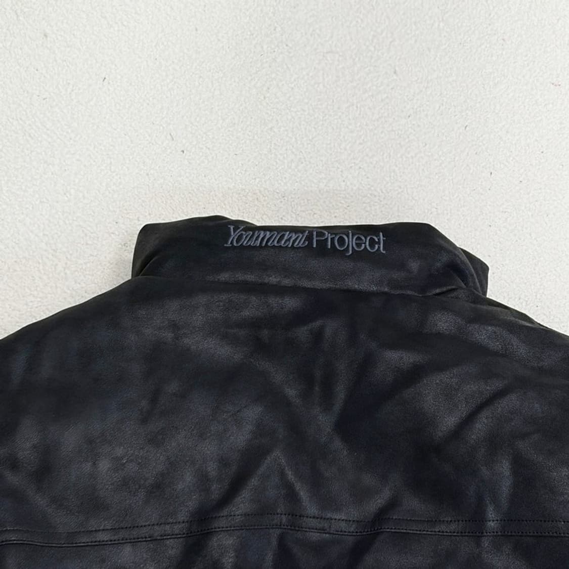 YOUMANT 덕다운 레더 숏 패딩 상품이미지4