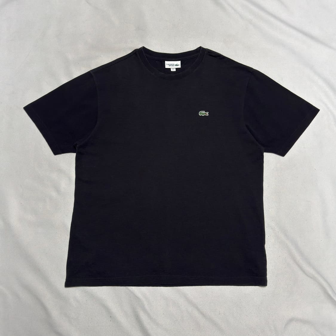 XL 라코스테 블랙 라운드넥 반팔 티셔츠 상품이미지2