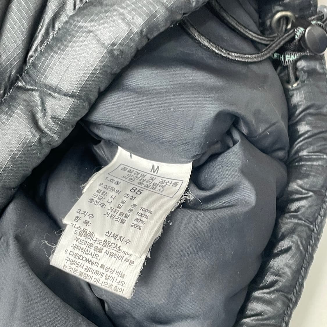 노스페이스 700 블랙 구스다운 패딩 조끼 상품이미지5