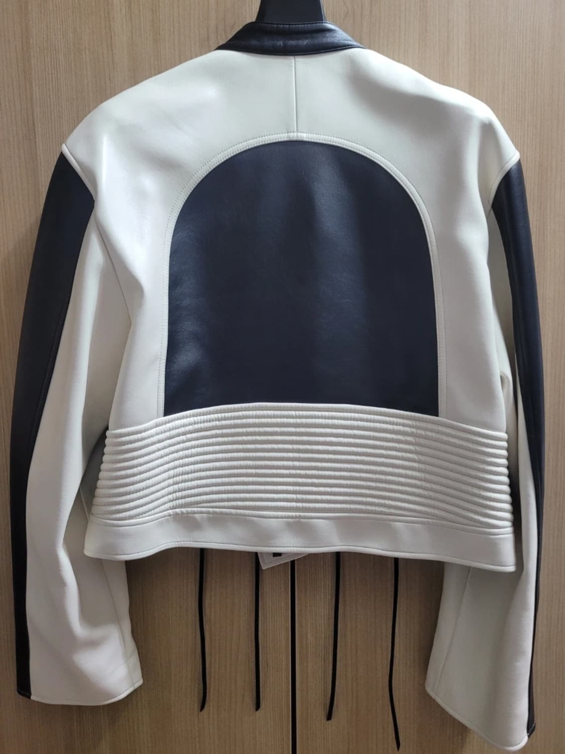 시눈 레더 배색 라이더 자켓 상품이미지2