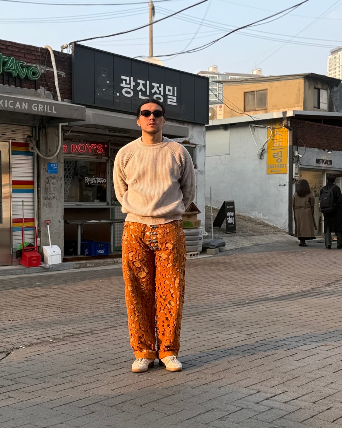 90-00‘s Take Two 디스트레스드 레이어드 컷아웃 팬츠 31 상품이미지8