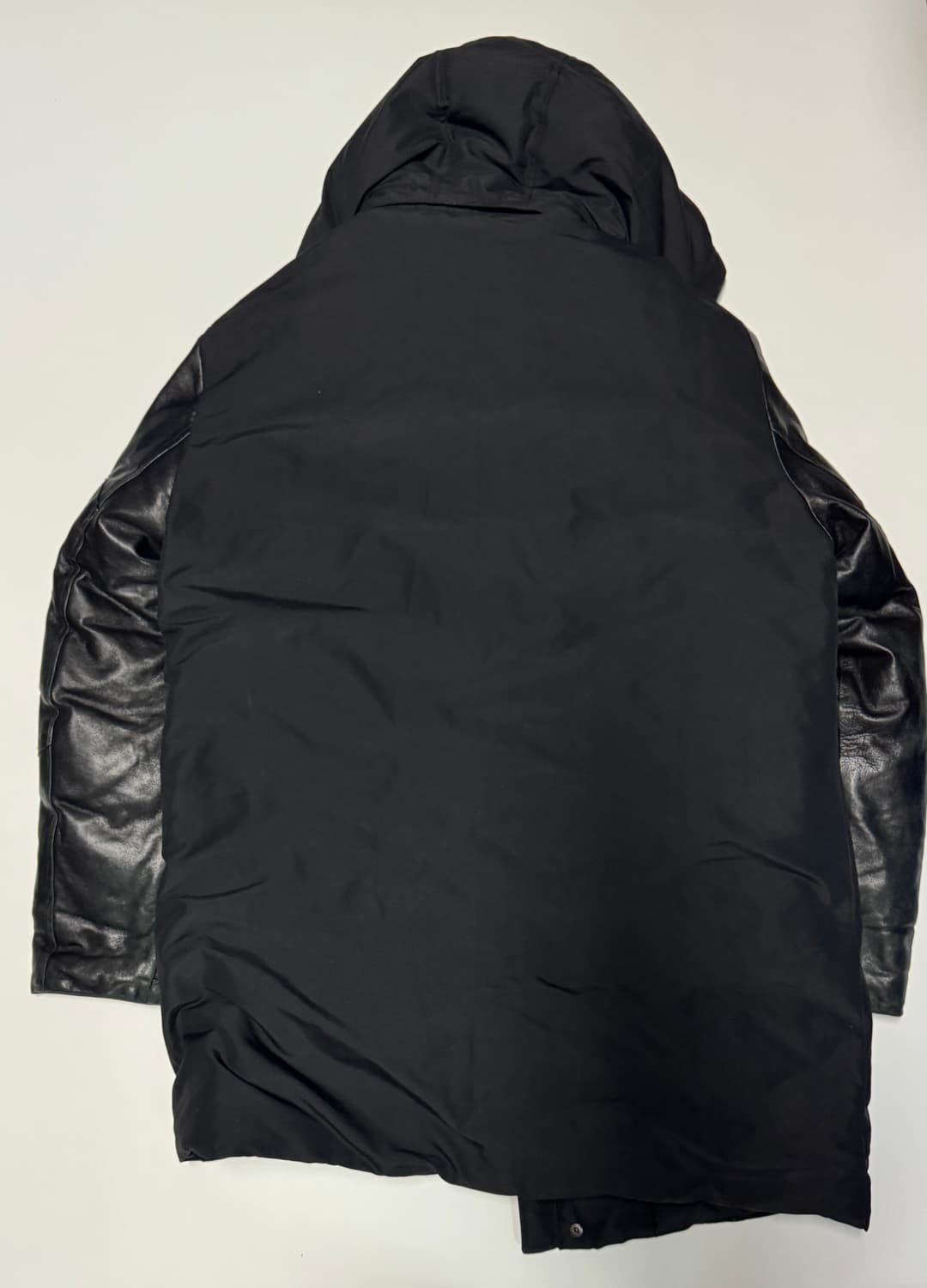 장미쉘바스키아 리얼 양가죽 구스다운 후드 패딩 XL 블랙 상품이미지4