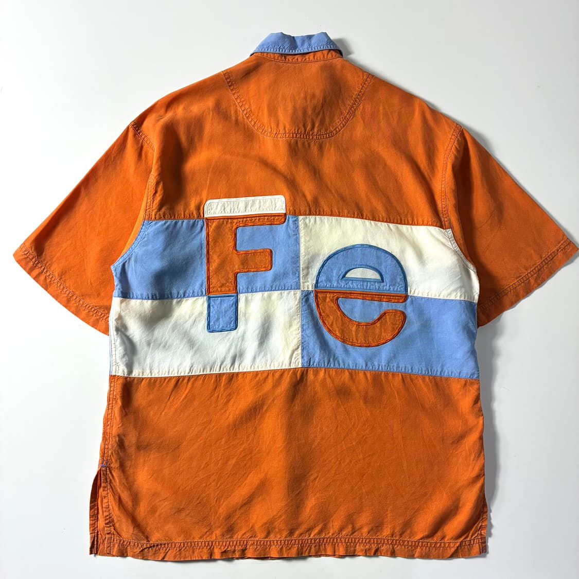 Japanese vintage  산타페 패치워크 써머 반팔 셔츠  상품이미지4