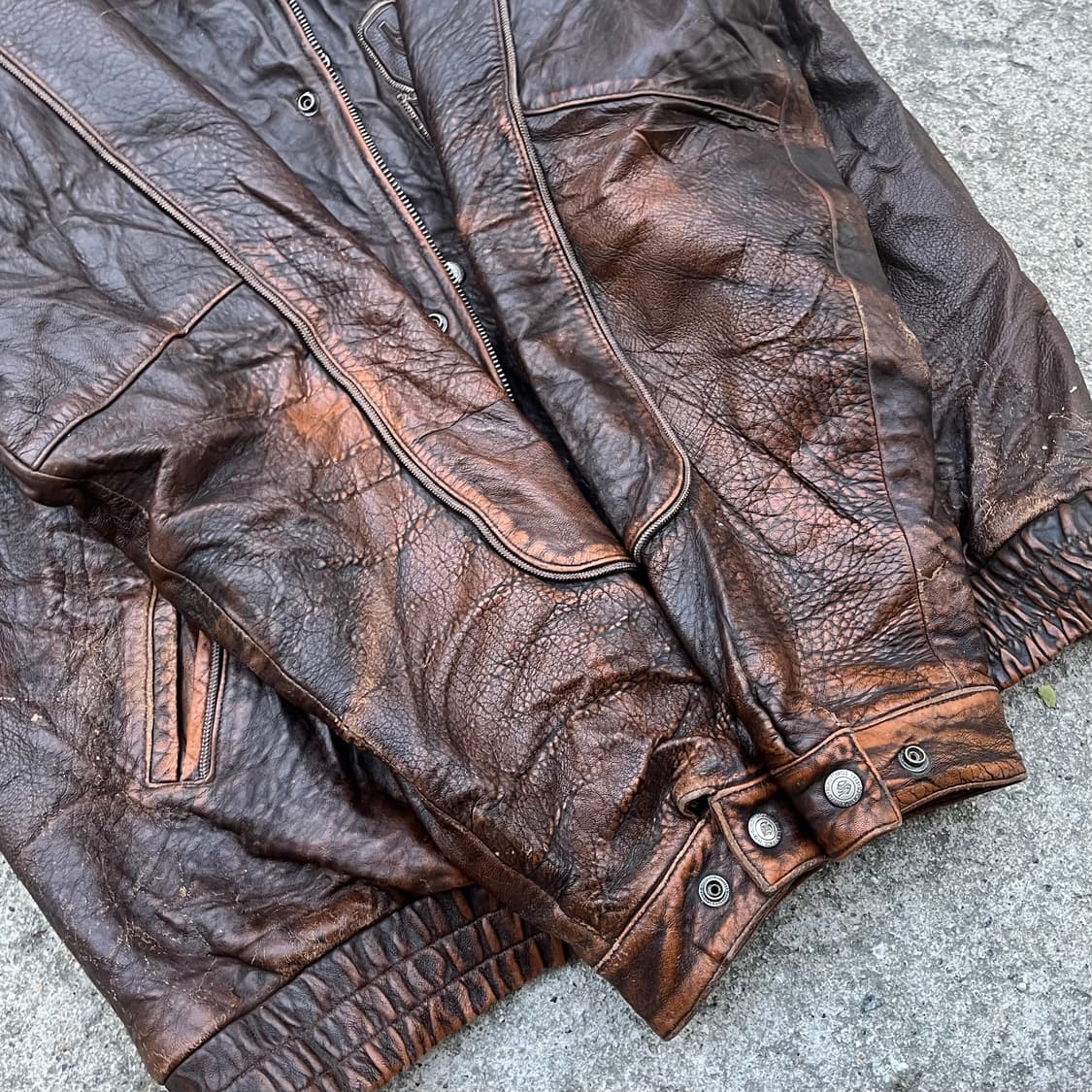 Schott 가죽 바시티 자켓 (115) 상품이미지3