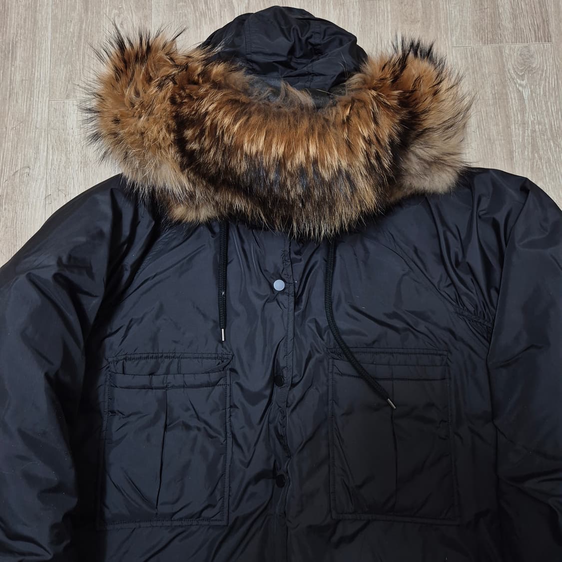 X2 서울 컬렉션 남궁은빈 오버사이즈 퍼후드 야상 패딩 점퍼 FREE 상품이미지2