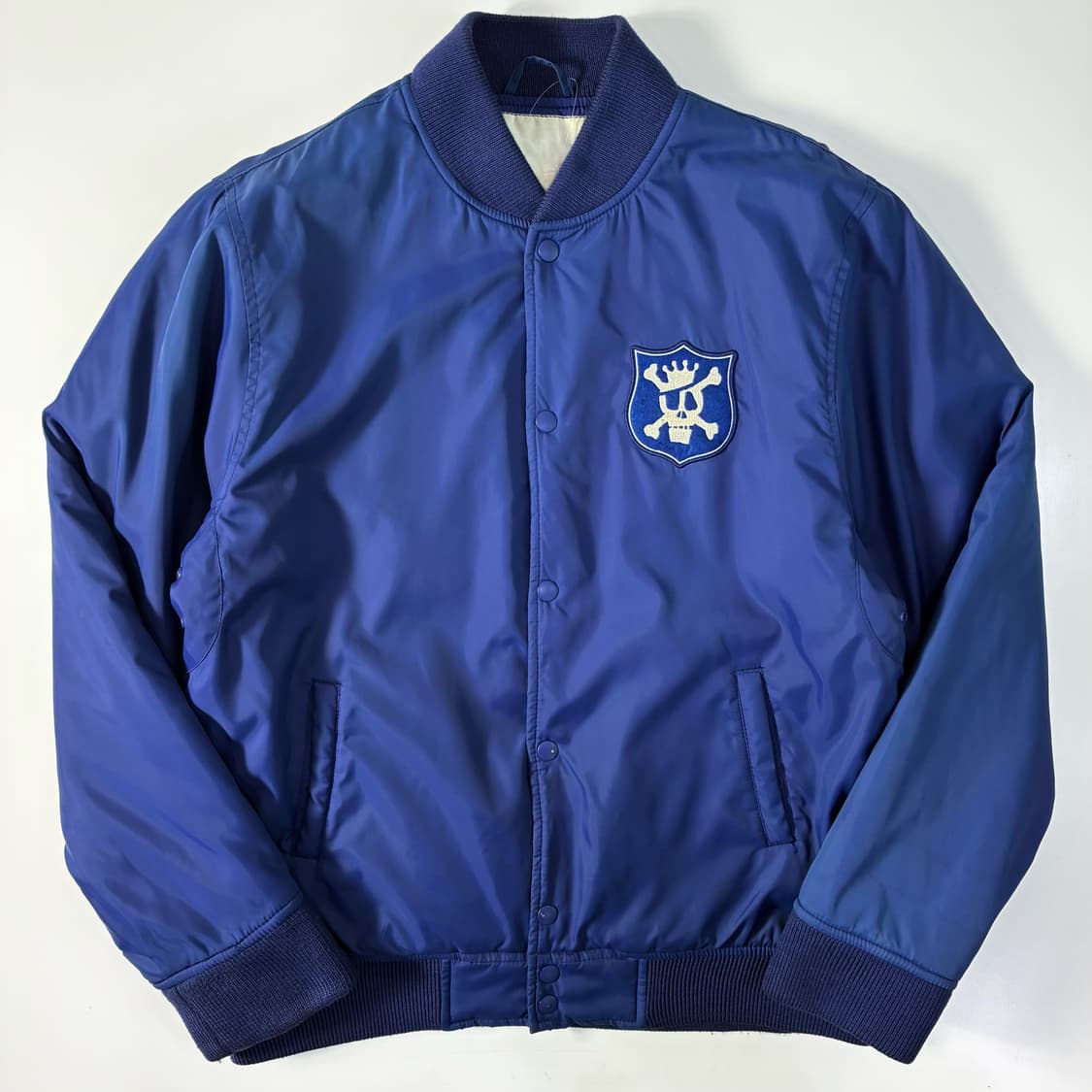 Stussy  스투시 00,s 크라운 스컬패치 바시티 자켓   상품이미지1