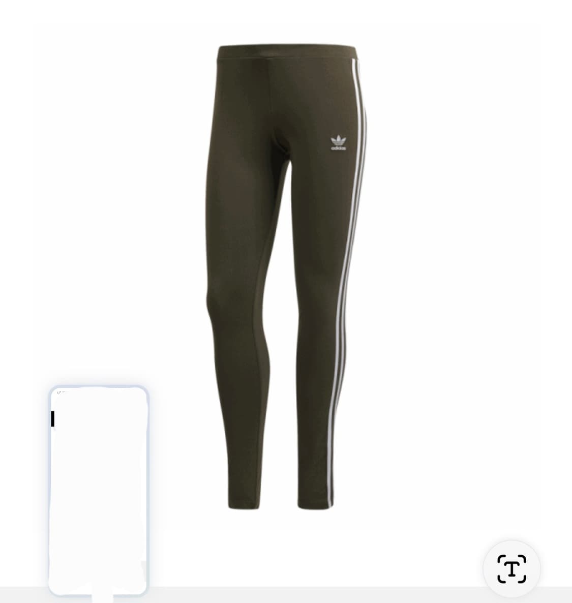 아디다스 오리지널스 3 스트라이프 타이즈/레깅스 - 카키xs 상품이미지5