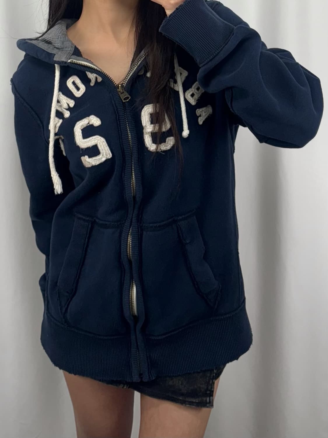 아베크롬비 네이비 후드집업 상품이미지2