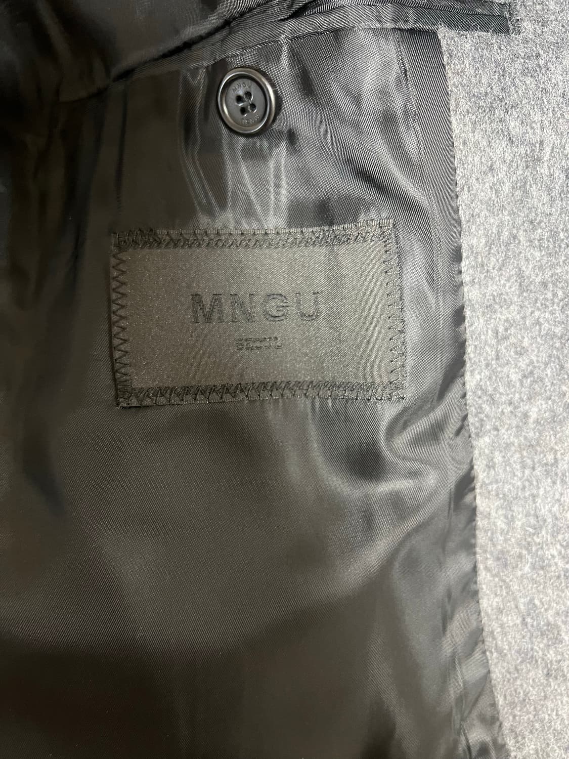 mngu 그레이 롱 코트 상품이미지4