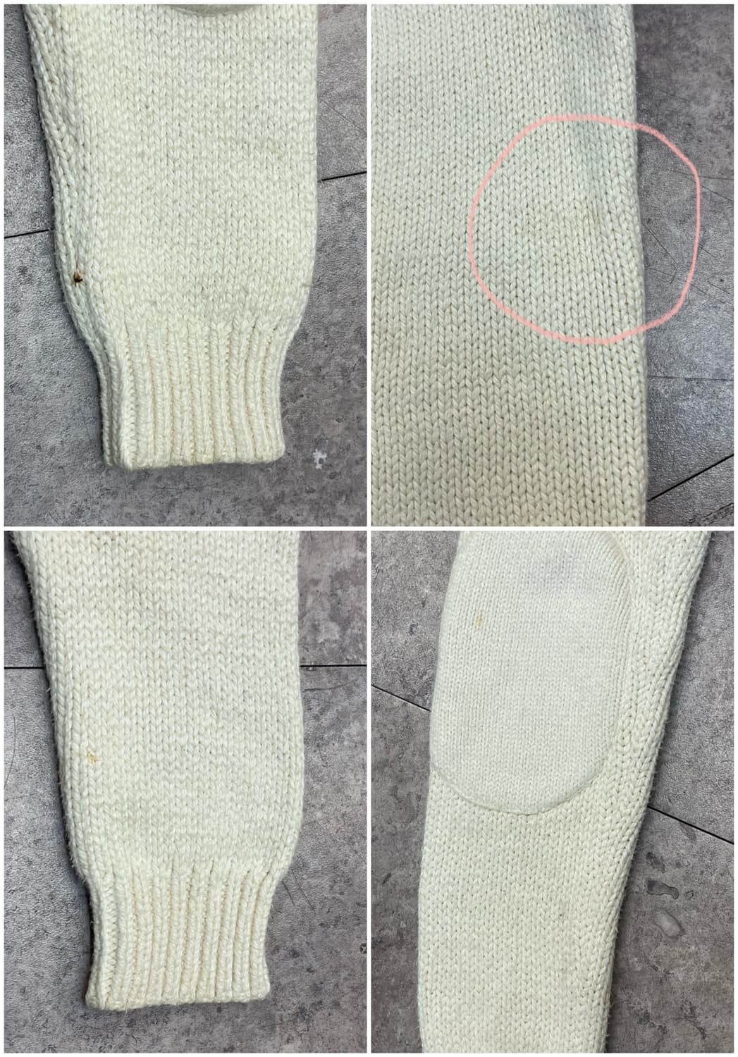 폴로 랄프로렌 헤비 코튼 후드 니트 스웨터 아이보리 M #csz2758 상품이미지10