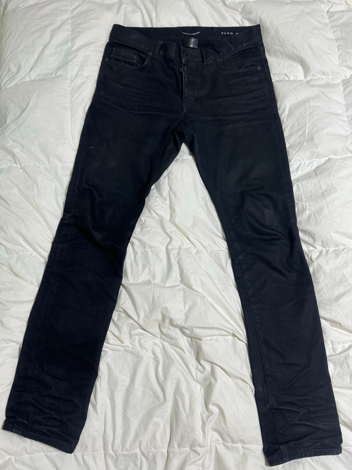 네고 ok 생로랑 블랙 왁싱진 데님 31사이즈 상품이미지1