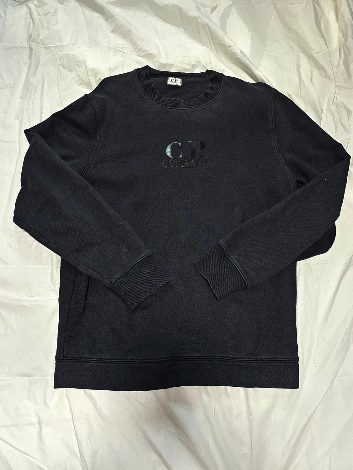 C.P 컴퍼니 빅로고 맨투맨 블랙 M 상품이미지1