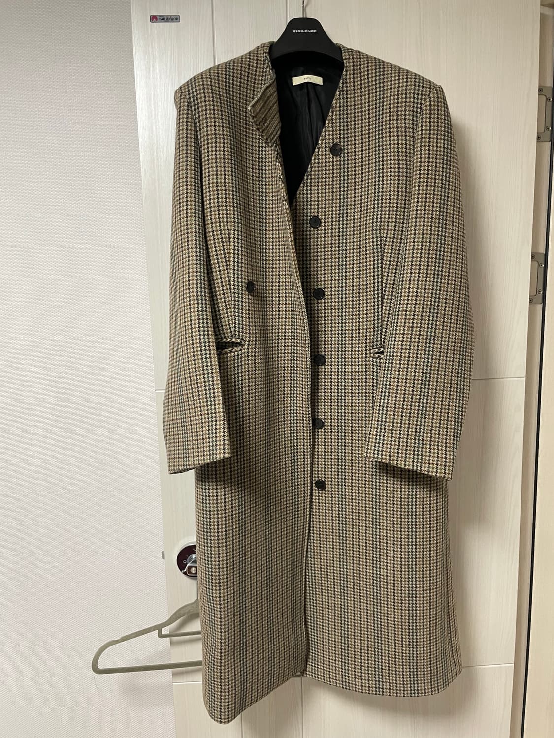 렉토 체크 코트 M 사이즈 상품이미지1