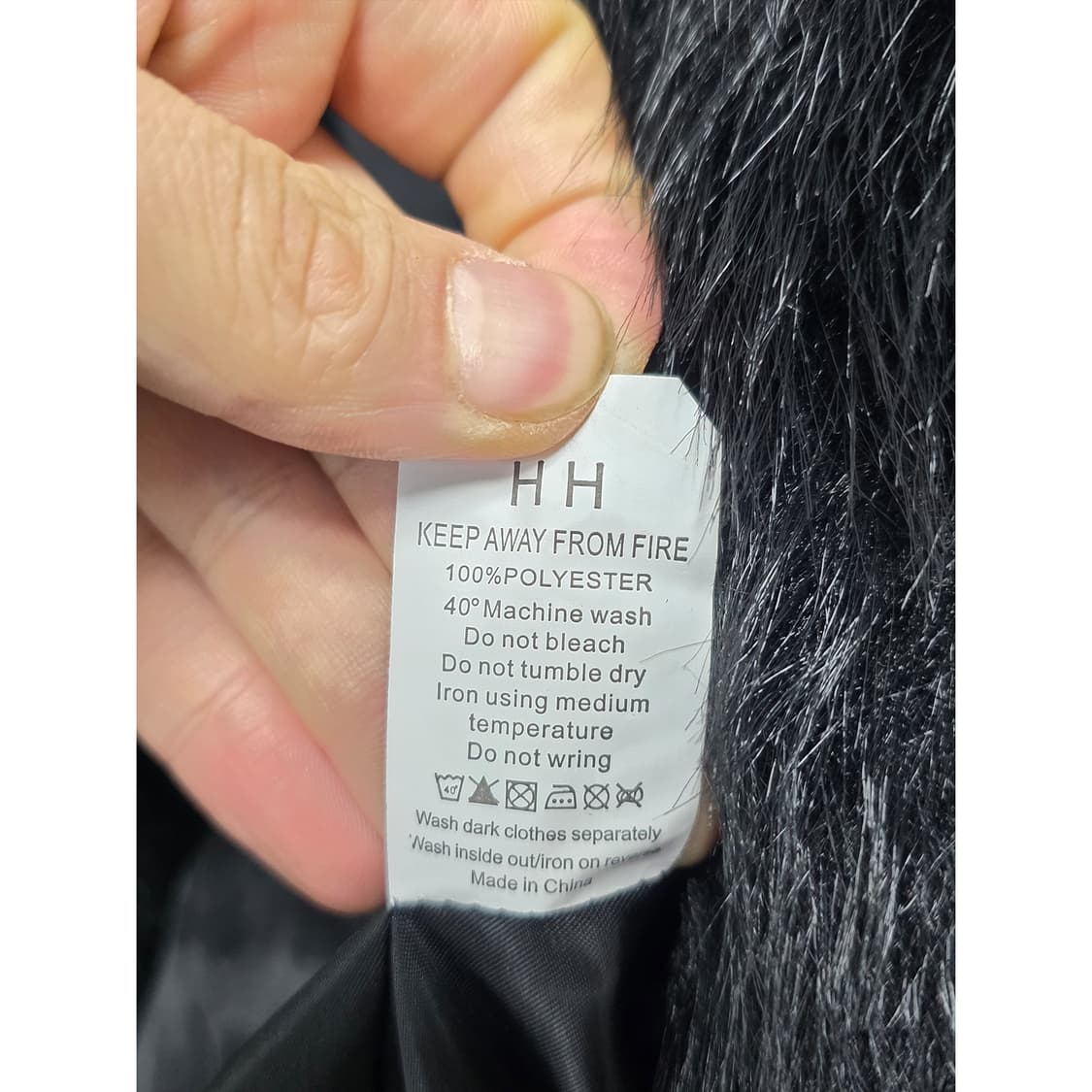 택포_자라 블랙 퍼 자켓 L 상품이미지3