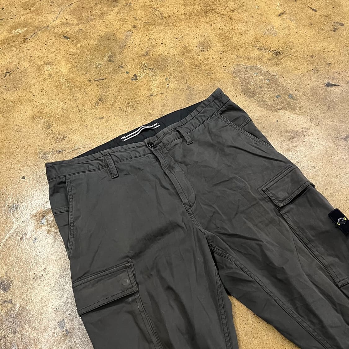 [정품/88] 스톤아일랜드 카고 팬츠 카키 b14 상품이미지1