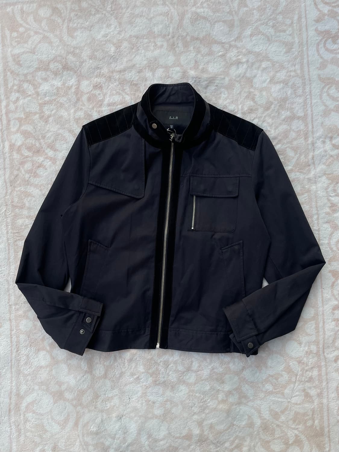 지오송지오 벨벳 트리밍 라이더 자켓 상품이미지4